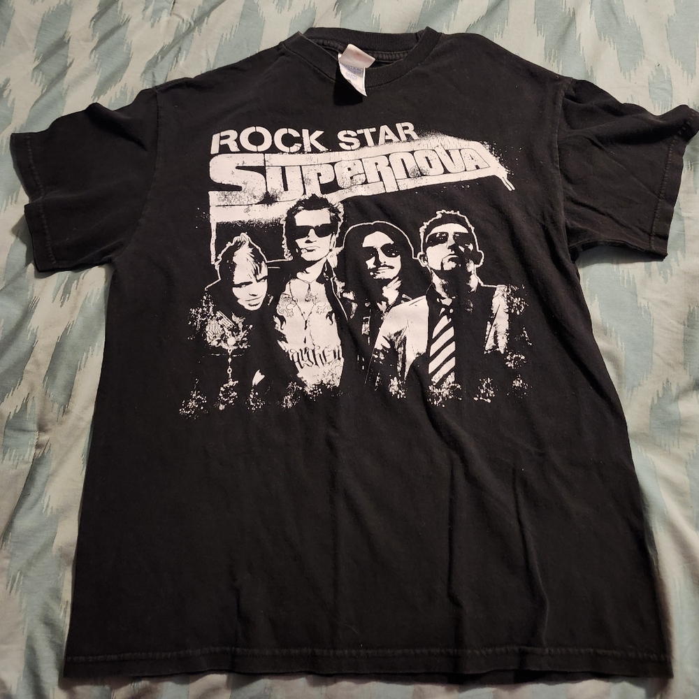 Rock Star Supernova 2007 Tour T Shirt‎ S/M Supergroup Tommy Lee Gilby Clark RARE